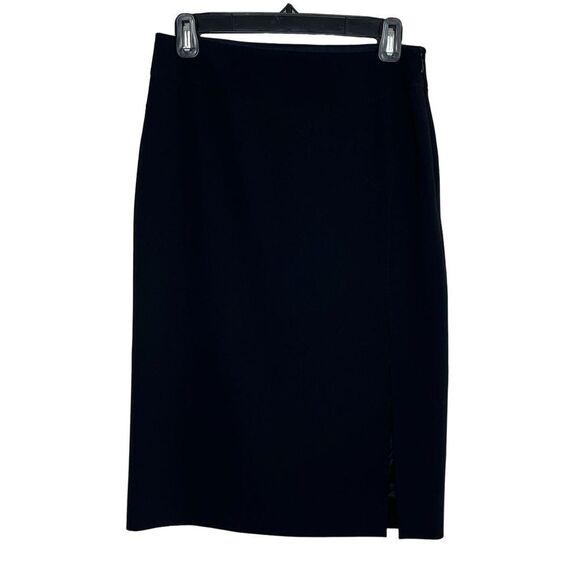 Moschino Black Pencil Skirt Front Left Slit Size 8 - Picture 1 of 11